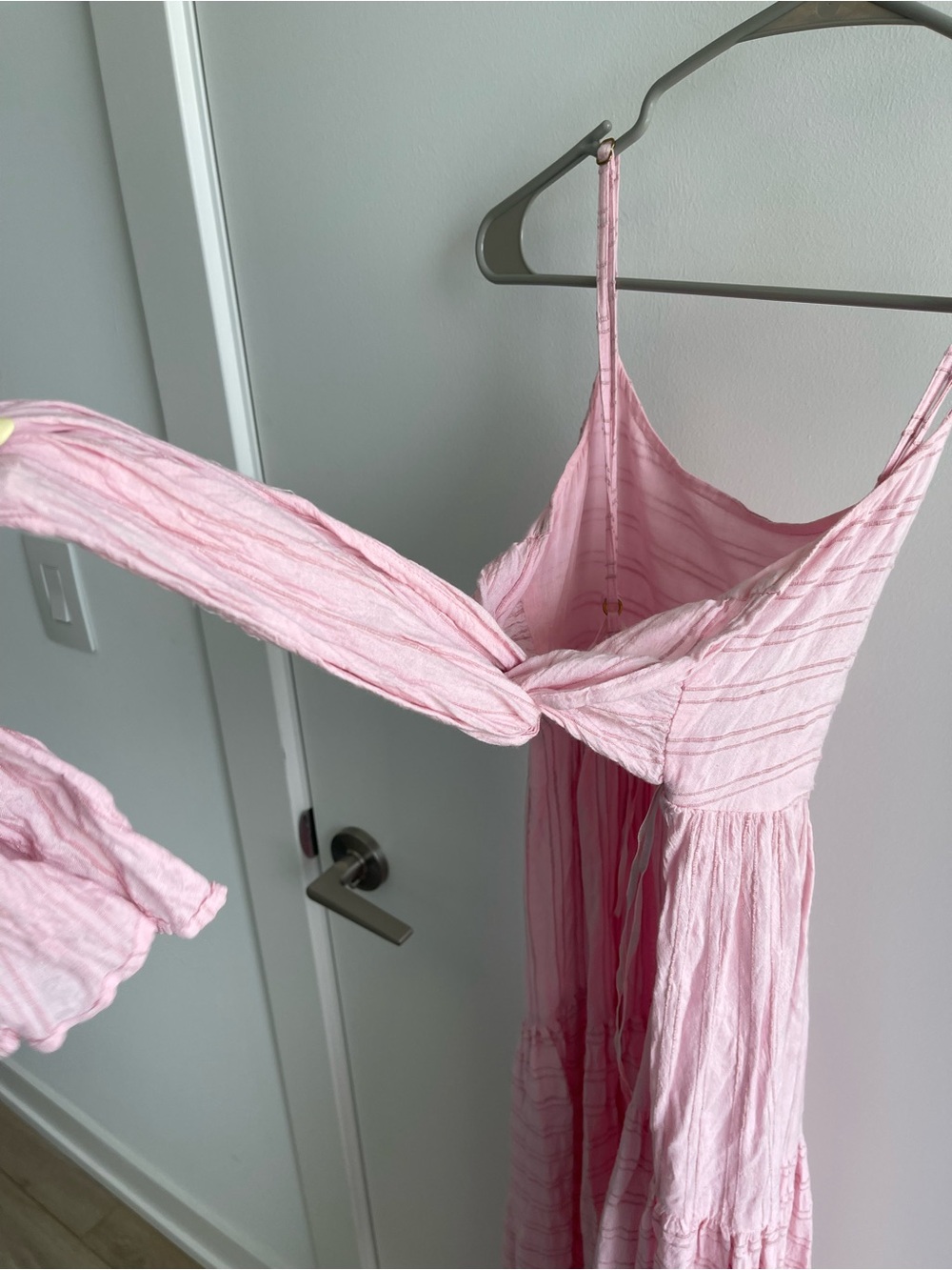 L*SPACE Santorini Light Pink Tie-Back Maxi Dress - Picture 8 of 8